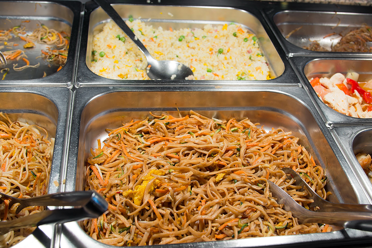 Various dishes at Rocky Mount Ace Buffet，a Chinese Buffet Restaurant in Rocky Mount