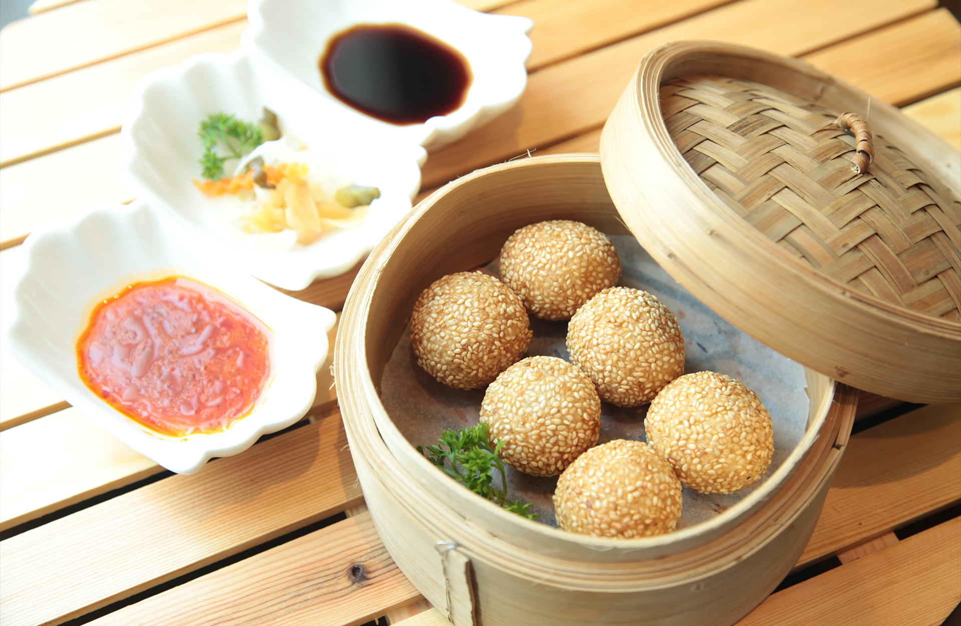 Sesame Balls at Rong Cheng, Chinese Restaurant in Syracuse
