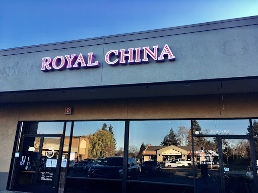 Interior of Chinese restaurant Royal China Restaurant with traditional decor in Santa Rosa