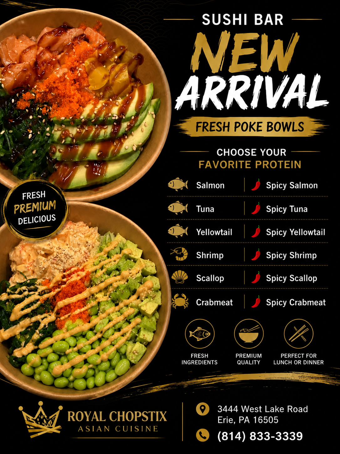 Crab N Go seafood platter promo - 10% off online orders $45+ at Liverpool, NY location.