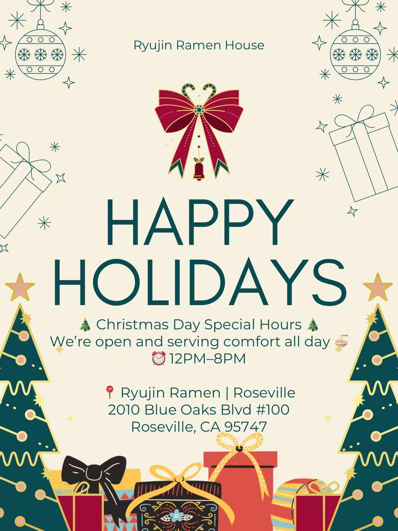 Notice of Special Operating Hours