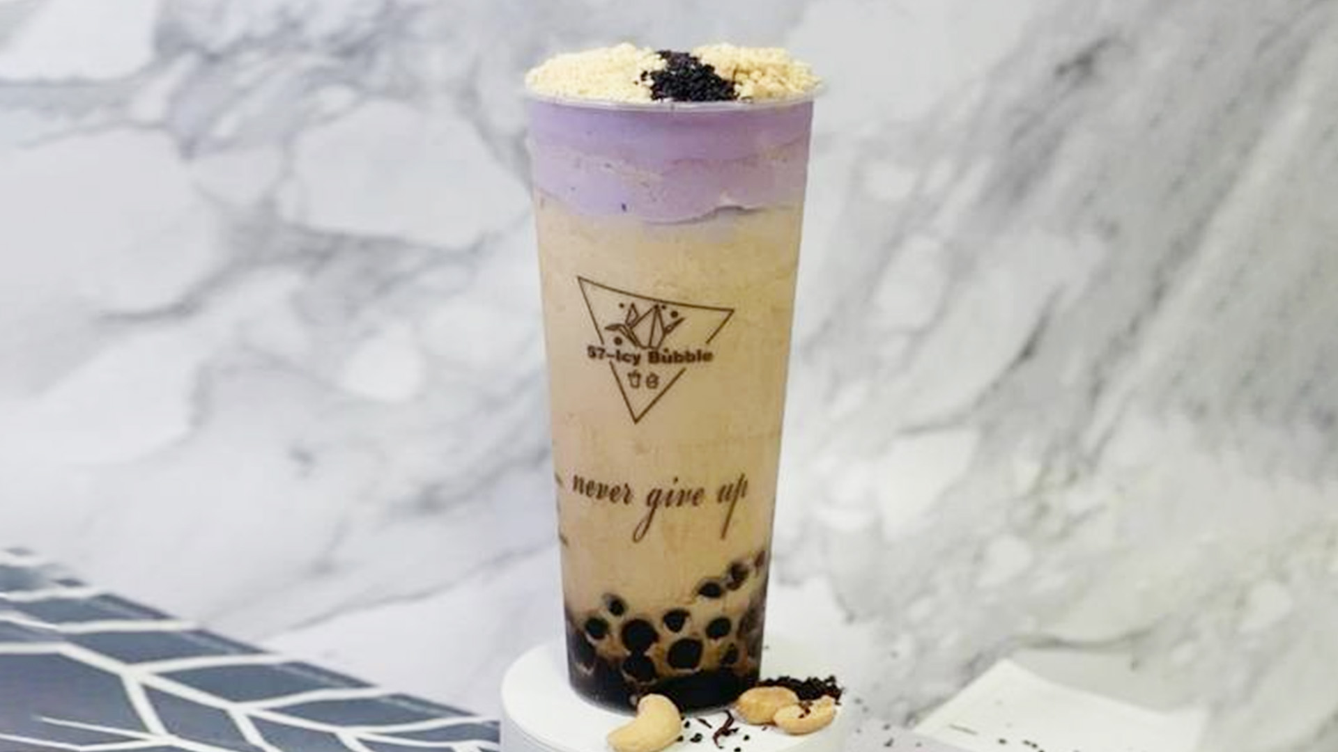 S7-Icy-Bubble-Bubble-Tea-Restaurant-Large-Purple-Fantacy-Waipahu Large Purple Fantacy drink at S7 Icy Bubble Bubble Tea Restaurant in Waipahu