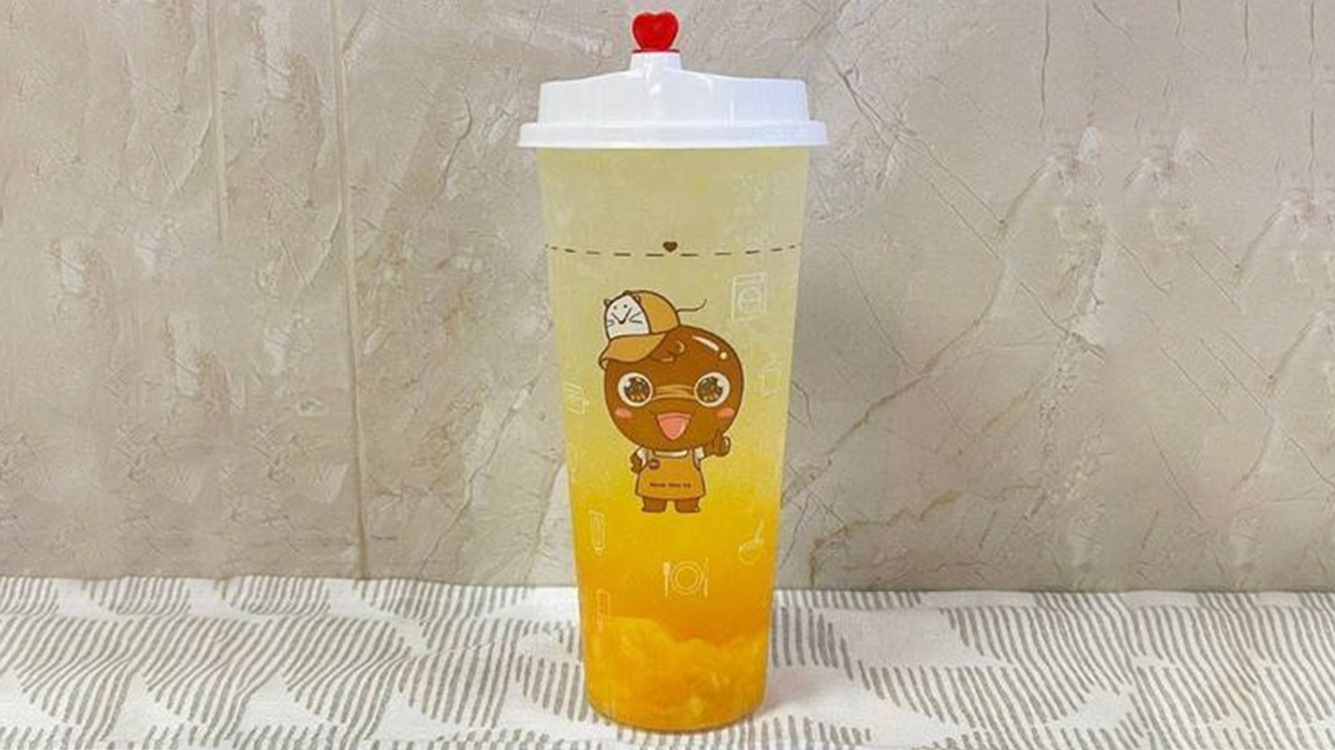 S7-Icy-Bubble-Bubble-Tea-Restaurant-Mango-Icy-Bubble-Waipahu Mango Icy Bubble drink at S7 Icy Bubble Bubble Tea Restaurant in Waipahu
