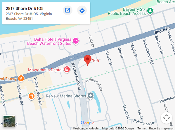 Location,2817 Shore Drive Ste 105 Virginia Beach, VA 23451 Location,2817 Shore Drive Ste 105 Virginia Beach, VA 23451