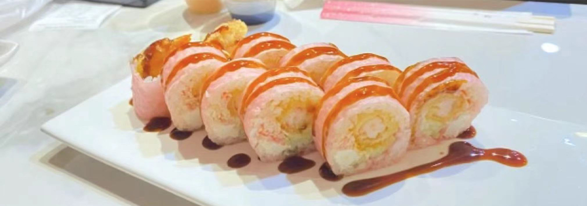 Rose roll from Sake Sushi, a Japanese restaurant in Jacksonville