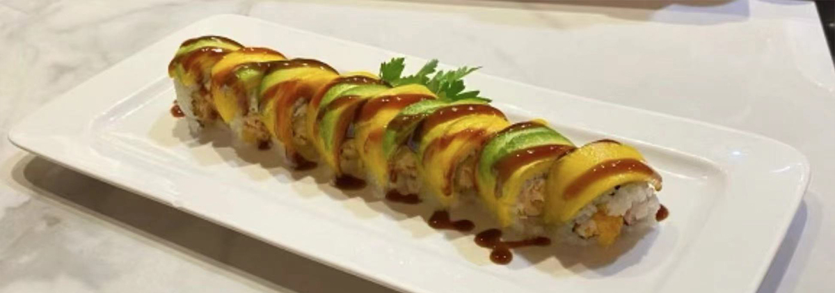 Sunflower roll from Sake Sushi, a Japanese restaurant in Jacksonville