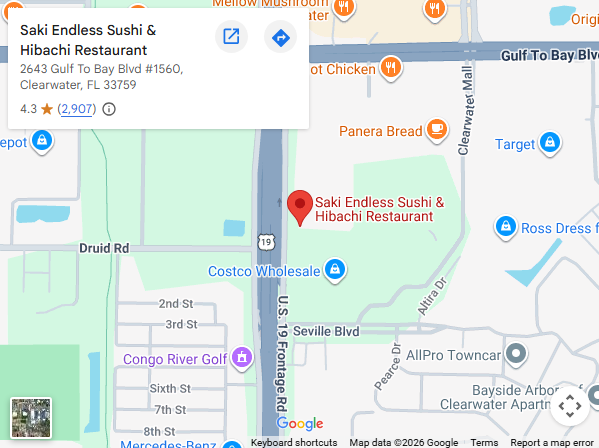 location,2643 Gulf To Bay Blvd #1560, Clearwater, FL 33759