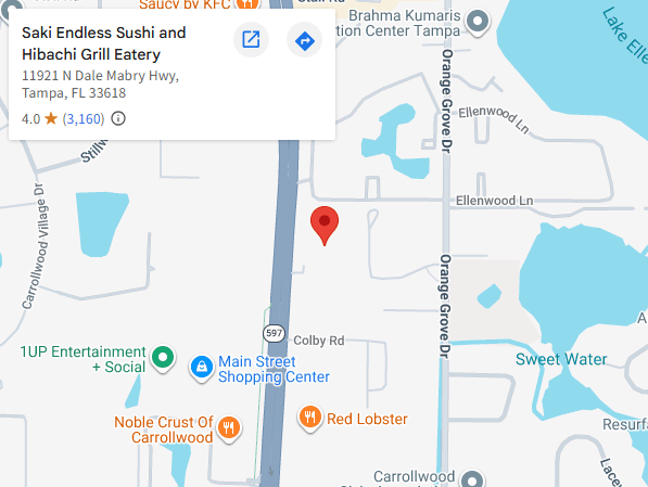 Location,11921 N Dale Mabry Hwy, Tampa, FL 33618