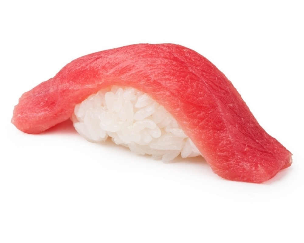 Tuna nigiri sushi with seasoned rice at Sakura Sushi & Mongolian Grill, a Sushi Restaurant in Austin.