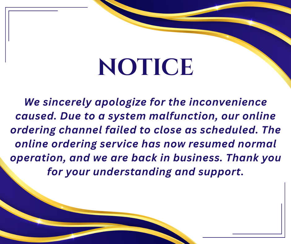 Notice of Special Operating Hours