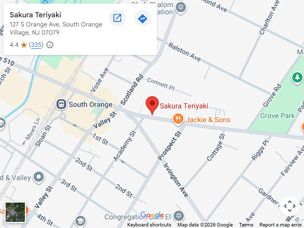 Location, 127 S Orange Ave, South Orange Village, NJ 07079