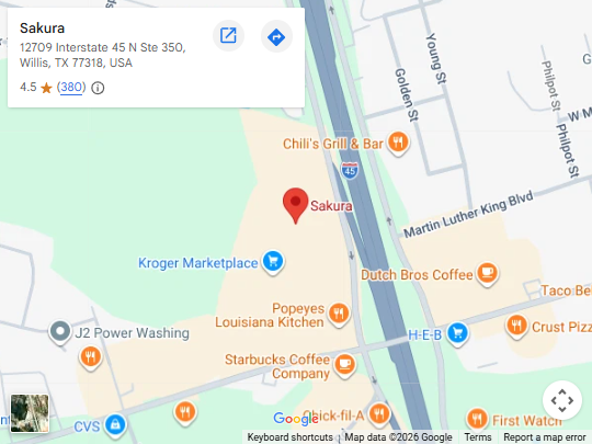 Location, 12709 Interstate 45 N Ste 350, Willis, TX 77318, United States Location, 12709 Interstate 45 N Ste 350, Willis, TX 77318, United States