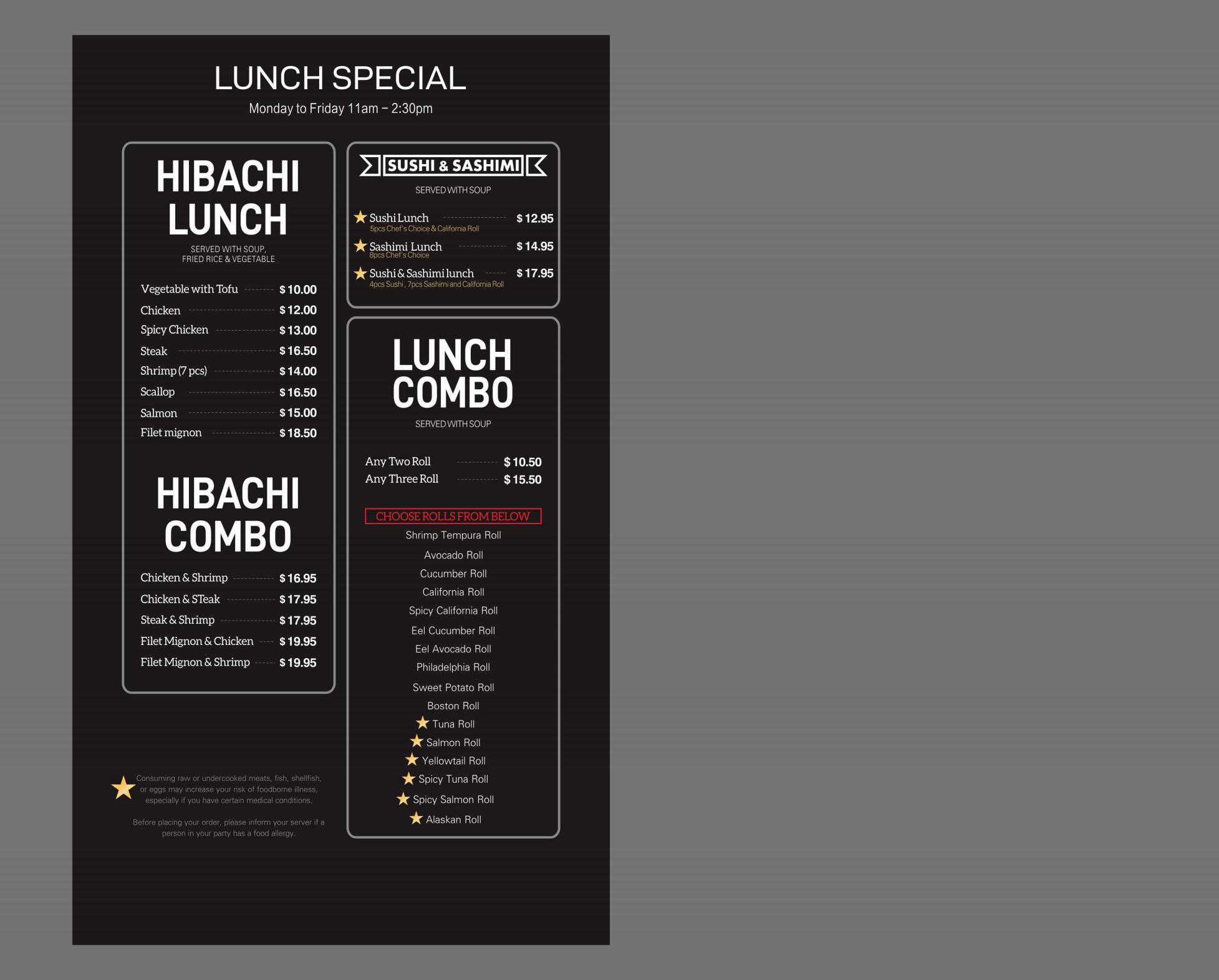 Restaurant menu 6