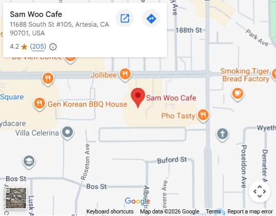 Location, 11688 South St #105, Artesia, CA 90701, United States