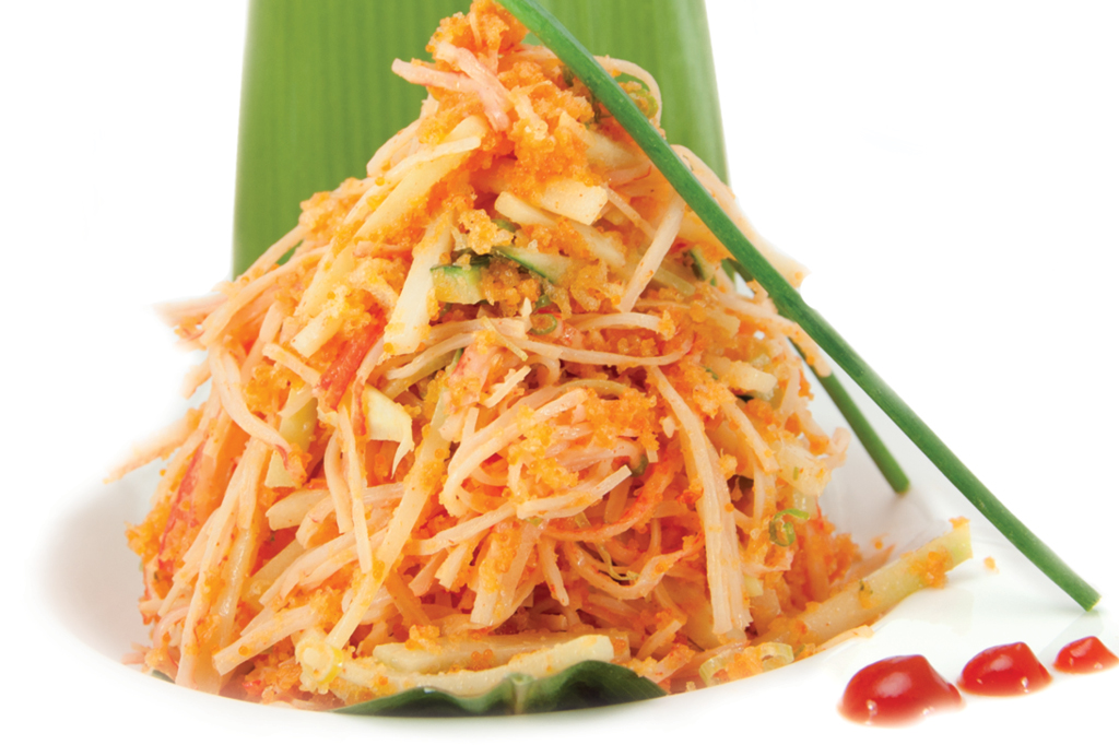 Crab stick salad with veggies at Sasa, a Japanese Restaurant in Farmingdale.
