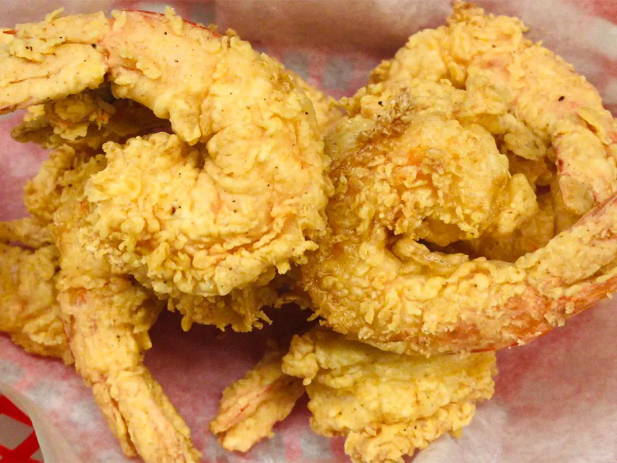 Crispy fried shrimp served as a delicious seafood dish at SAT Asian Seafood Restaurant & Bar in San Antonio