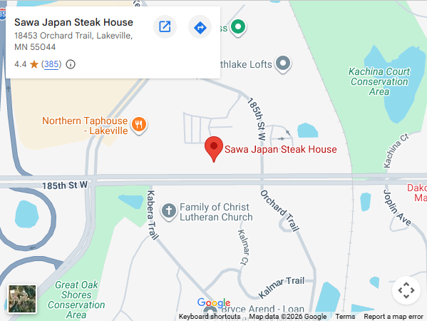 Location, 18453 Orchard Trail, Lakeville, MN 55044