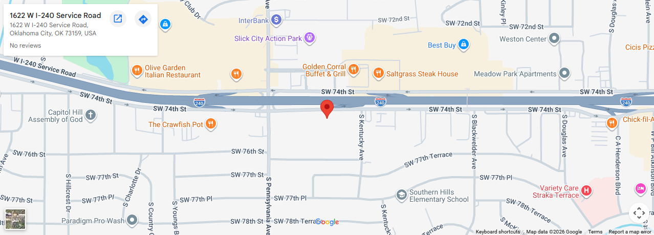 Location, 1622 W I-240 Service Road, Oklahoma City, OK 73159 Location, 1622 W I-240 Service Road, Oklahoma City, OK 73159