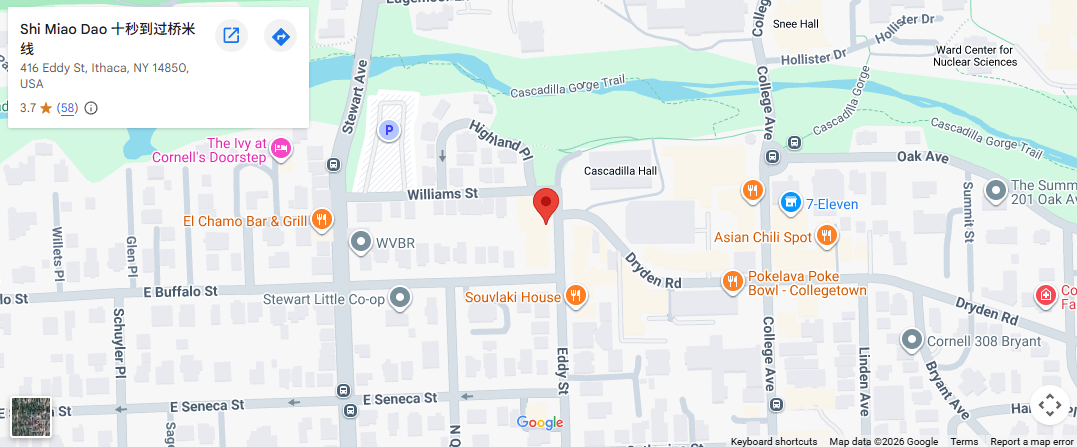 Location, 416 Eddy St, Ithaca, NY 14850
