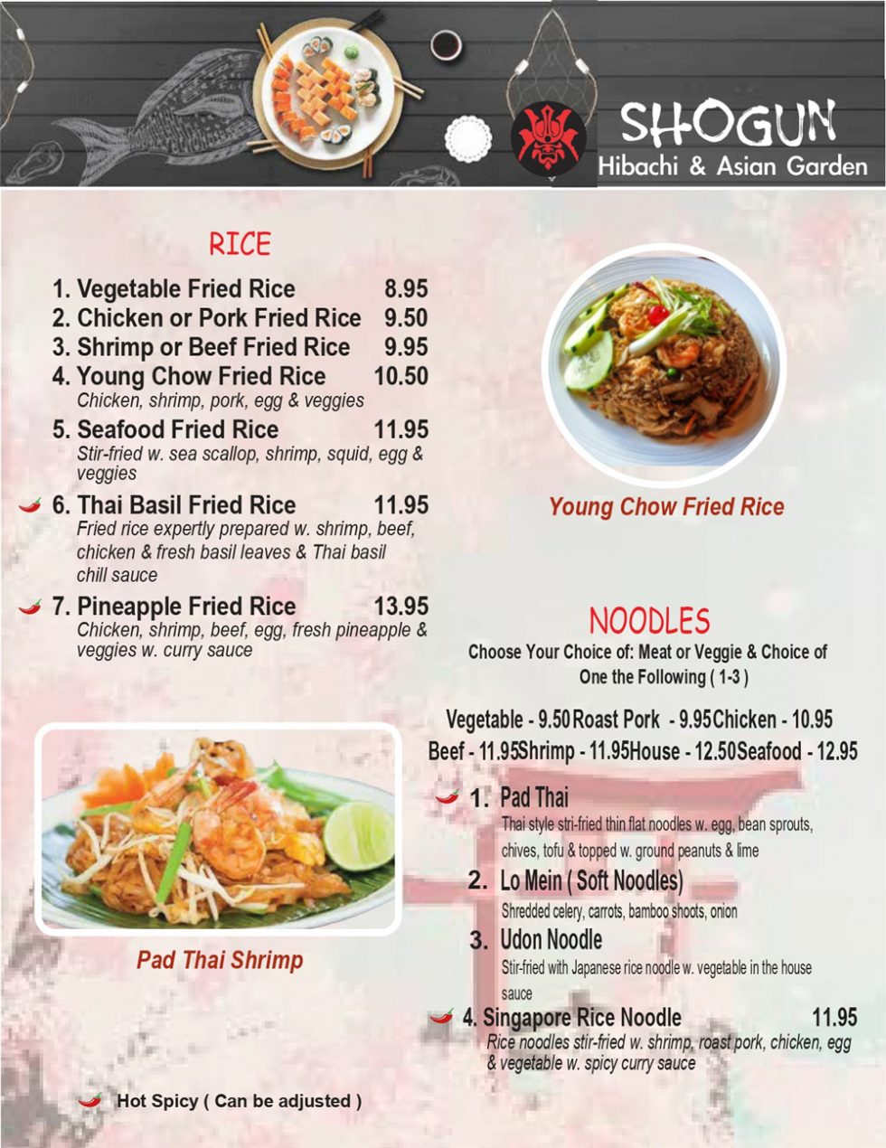 Menu Shogun