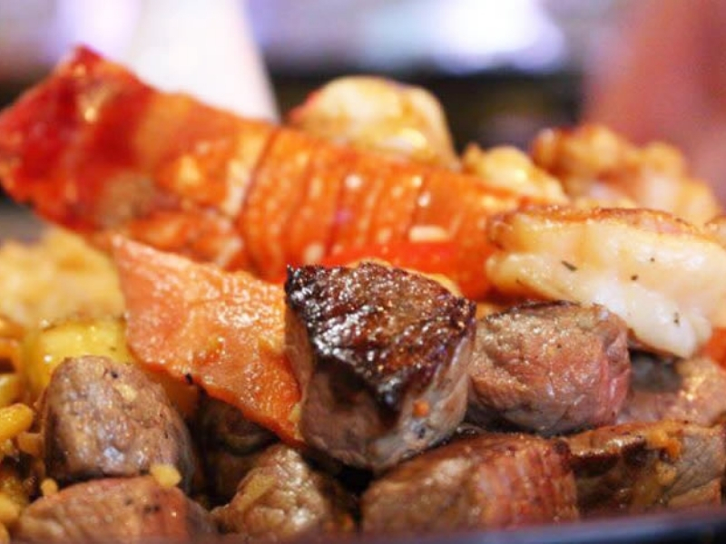 Steak, shrimp and lobster platter at Shogun, a Japanese Steakhouse in Lancaster