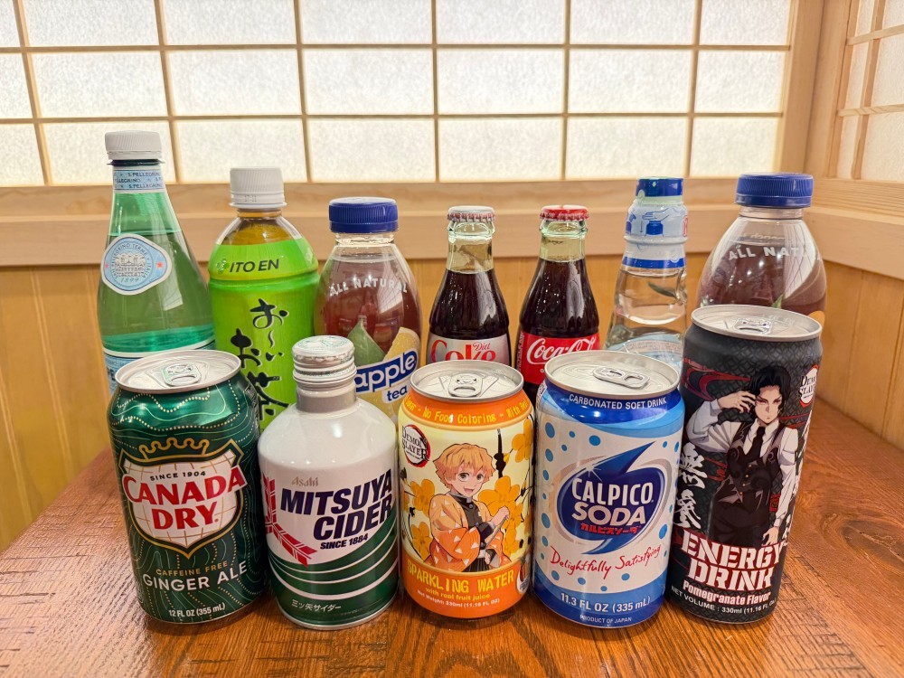 Assorted Japanese and international drinks at Shogun, a Japanese Restaurant in Rutherford.