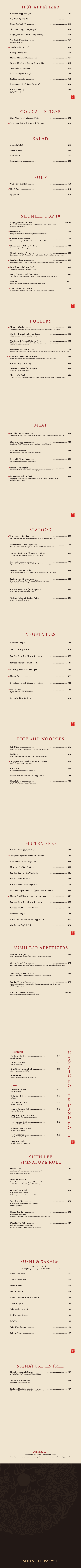 Shun Lee Palace 2026 Dinner Menu - Premium Authentic Chinese Dishes for Evening Dining Experiences