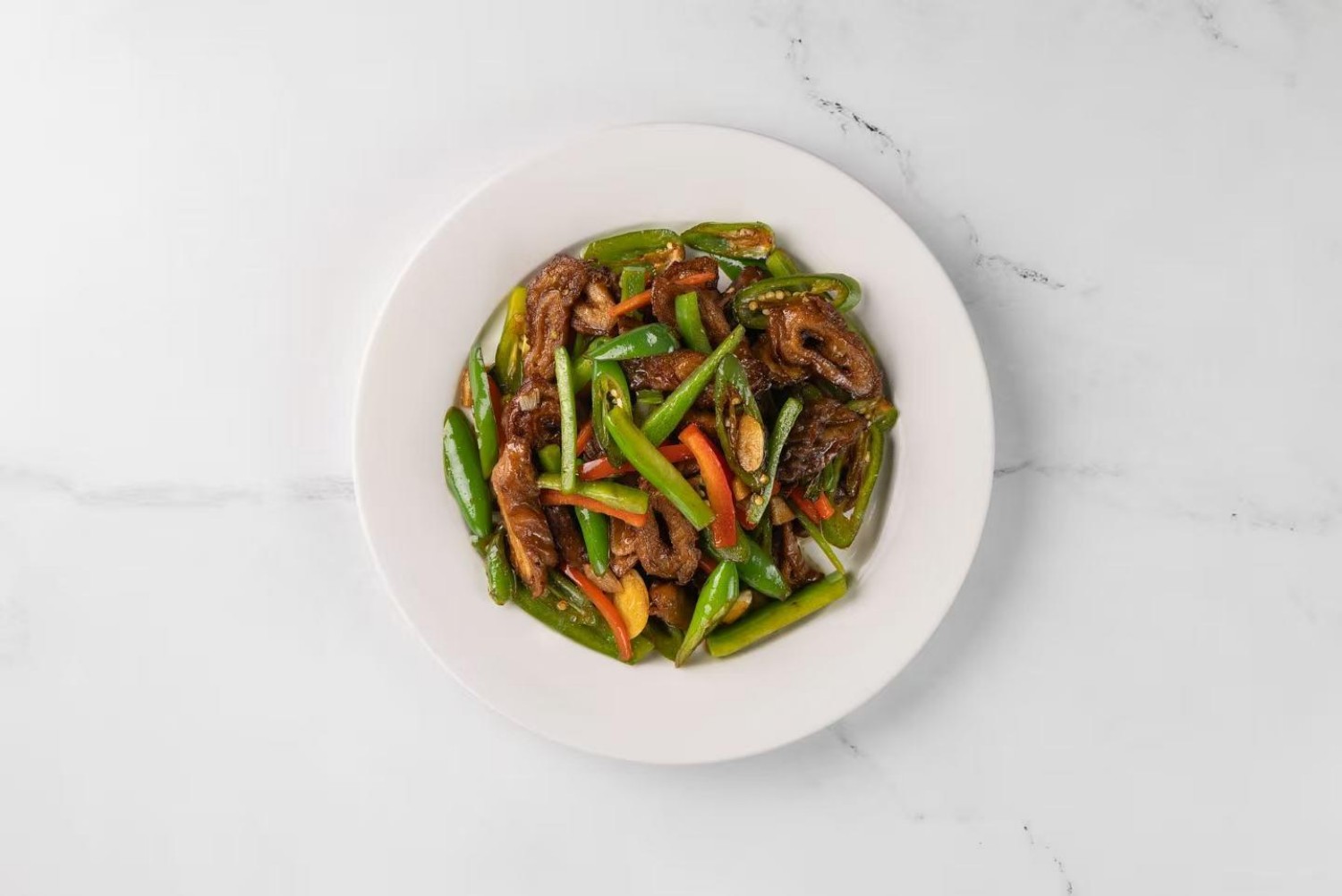 Jalapeno Pork Intestine at Sichuan City, a Chinese Restaurant in Happy Valley