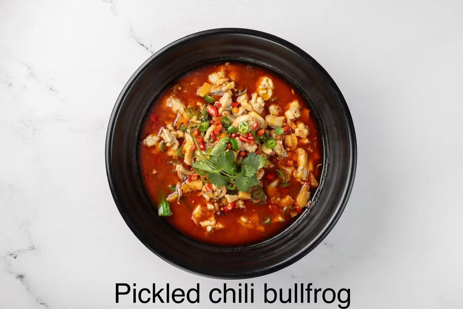 Pickled Chili Bullfrog at Sichuan City, a Chinese Restaurant in Happy Valley