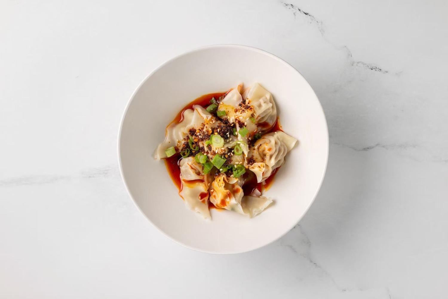Pork Wontons In Chili Oil at Sichuan City, a Chinese Restaurant in Happy Valley
