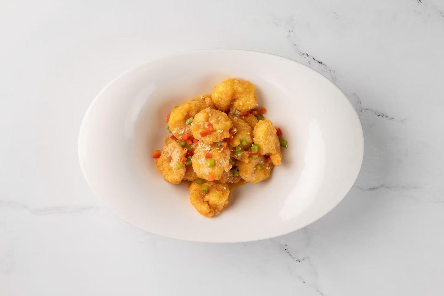 Salted Egg Yolk Shrimp at Sichuan City, a Chinese Restaurant in Happy Valley