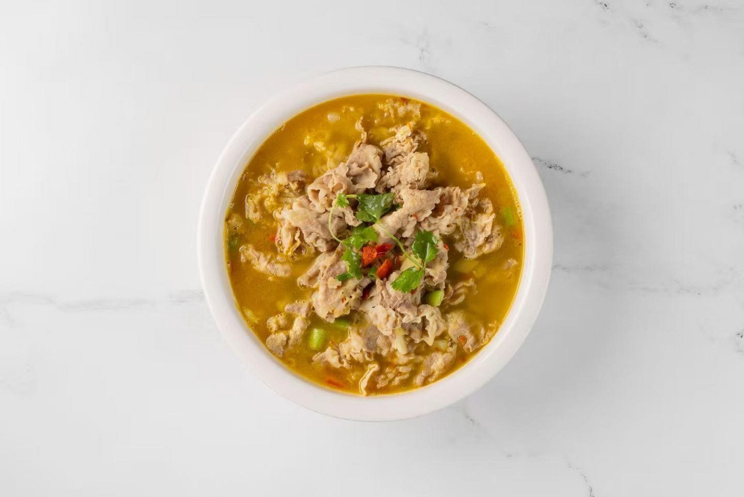 Thin Beef in Golden Broth at Sichuan City, a Chinese Restaurant in Happy Valley