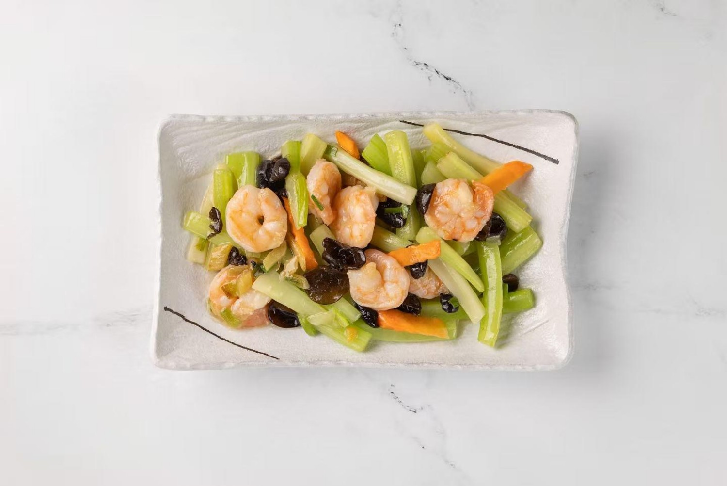 Vegetable Shrimp at Sichuan City, a Chinese Restaurant in Happy Valley