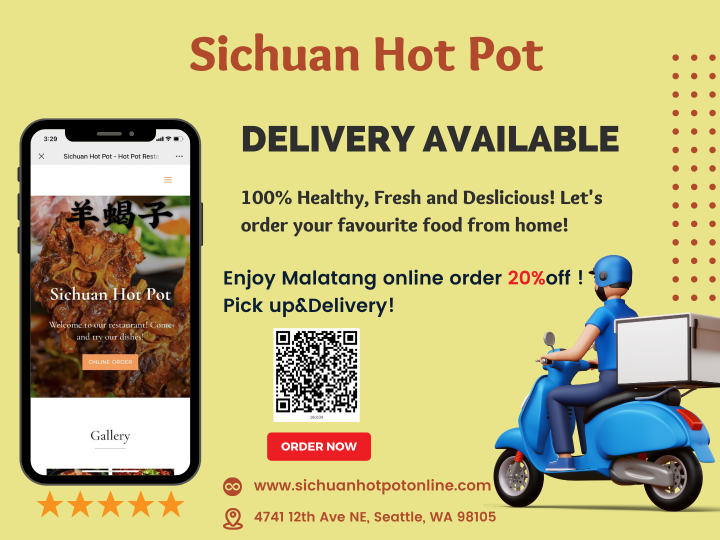 Sichuan Hot Pot Hot Pot Restaurant Online Order Seattle WA