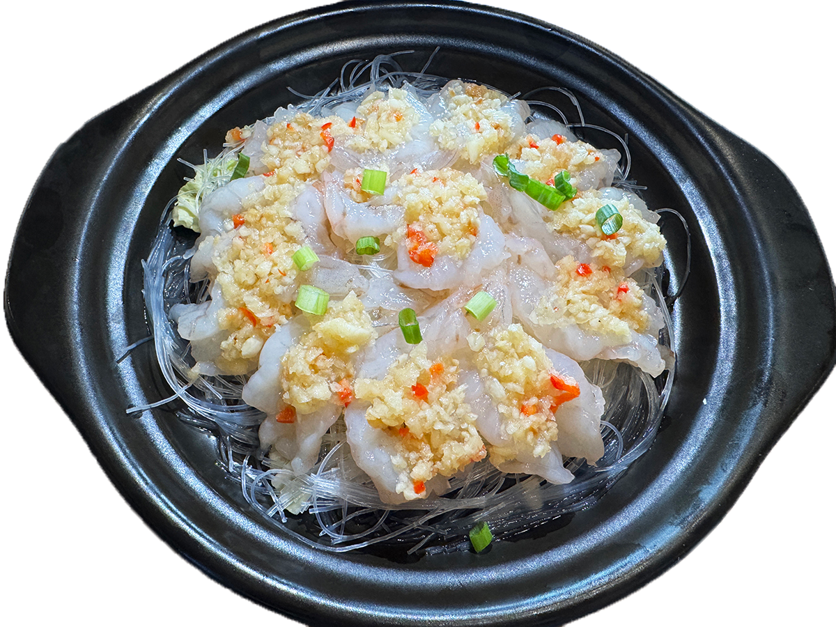 Garlic Glass Noodle Shrimps at Sichuan Pepper House，a Chinese Restaurant in Plano