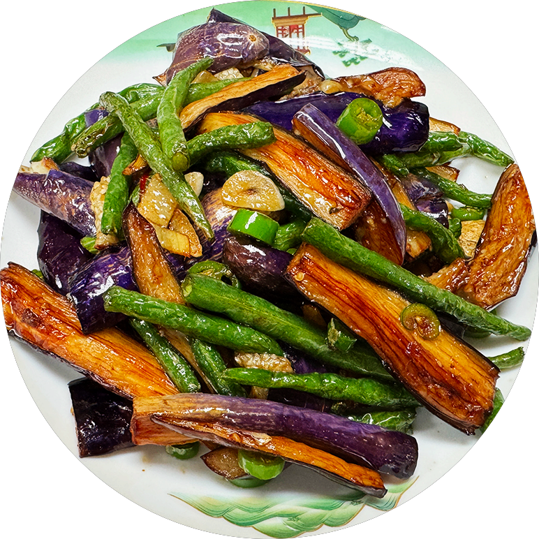 Braised Eggplant & French Beans at Sichuan Pepper House,a Chinese Restaurant in Plano