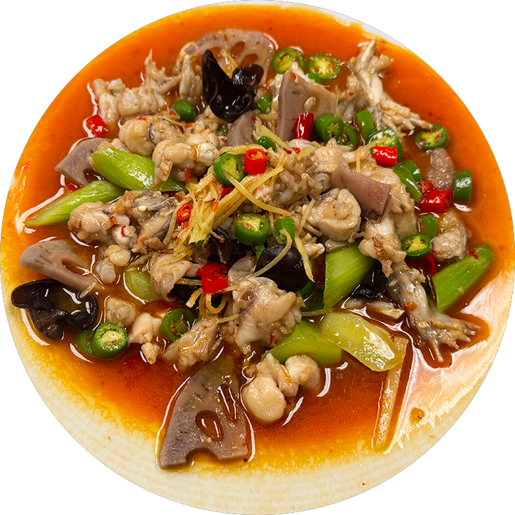 Zigong Baby-Ginger Bullfrog at Sichuan Pepper House,a Chinese Restaurant in Plano