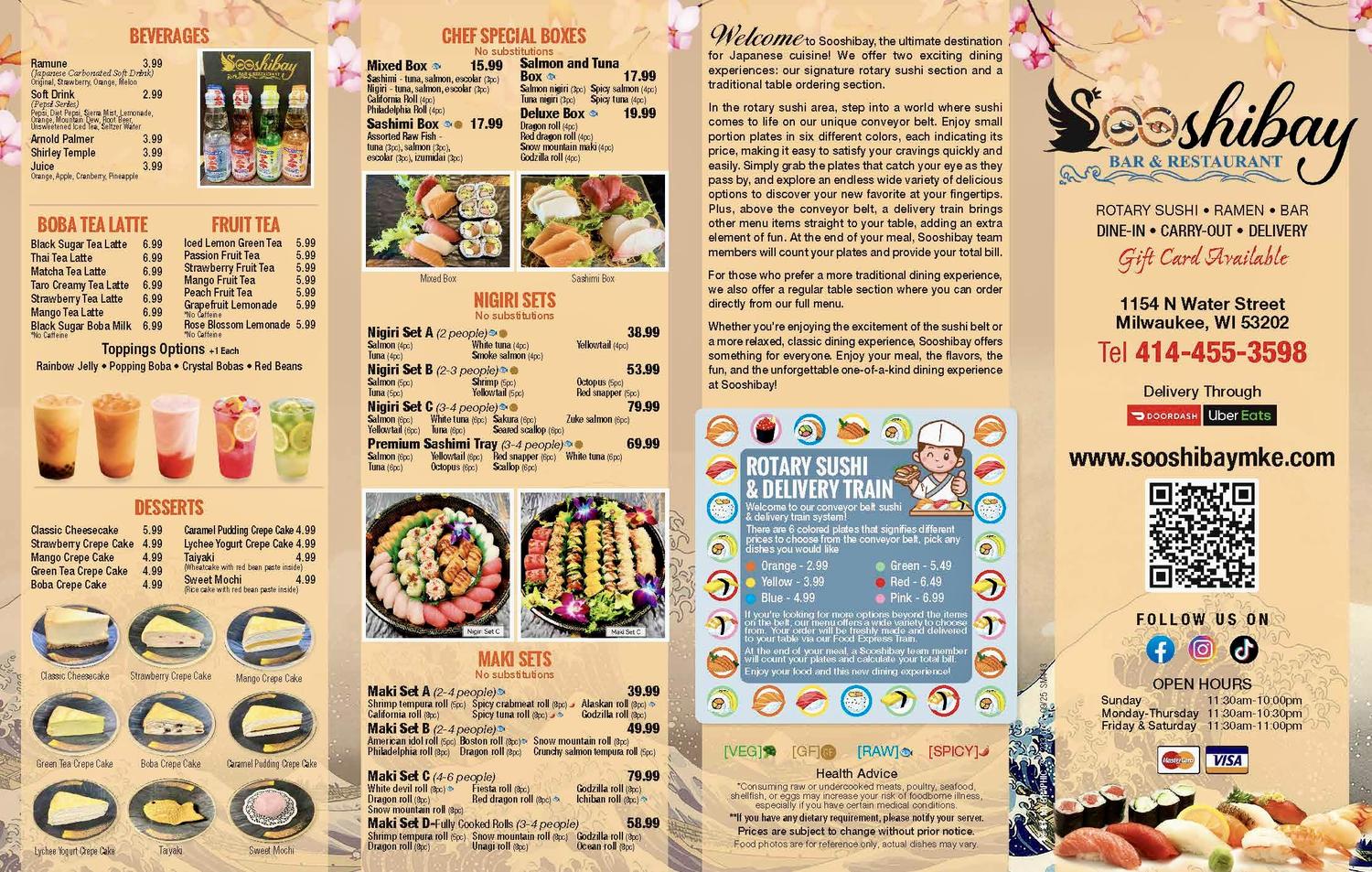 Restaurant menu 2