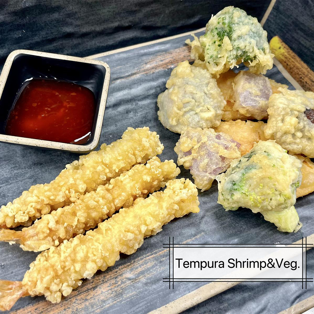 Tempura Shrimp & Vegetables at Sooshibay Bar & Restaurant, Japanese Restaurant in Milwaukee