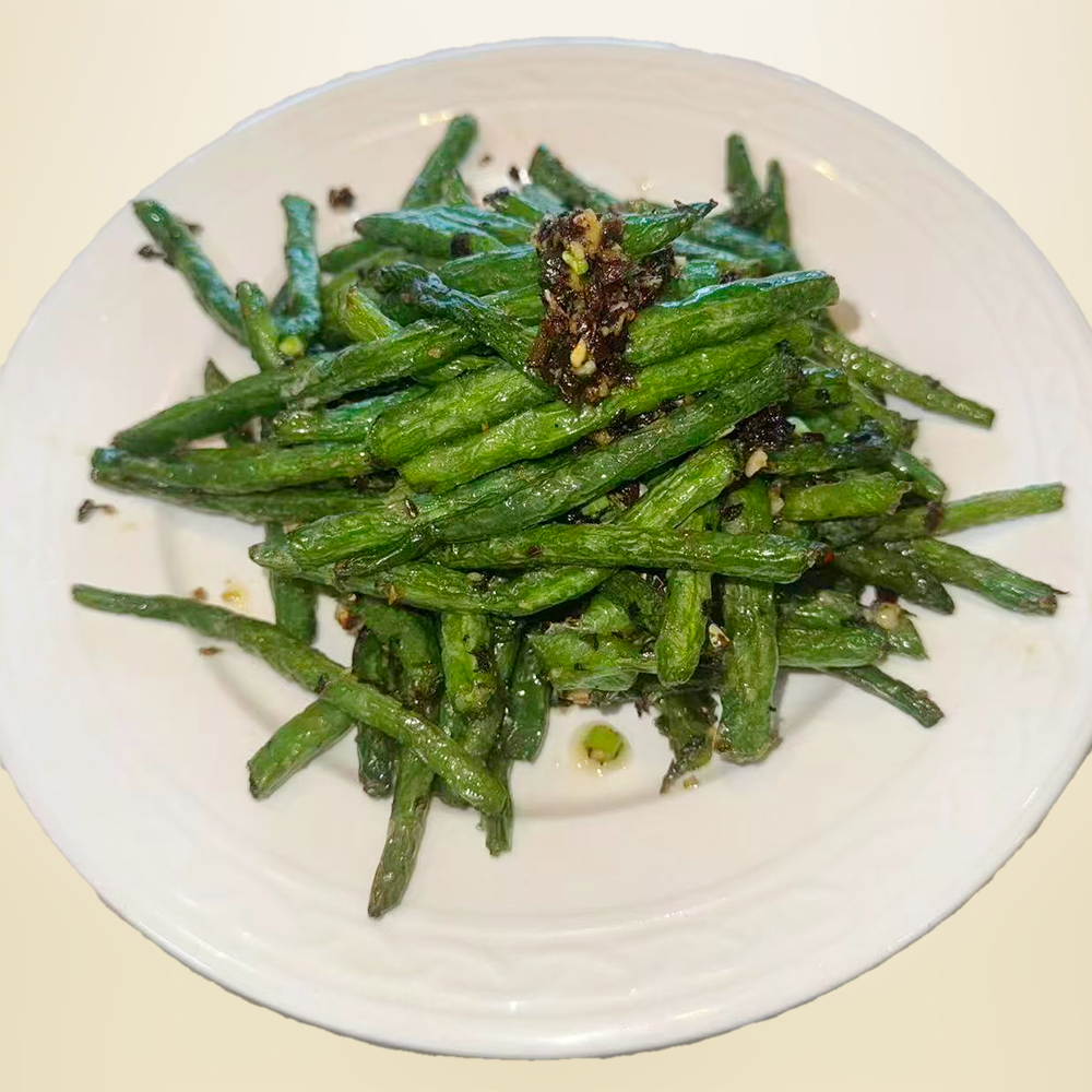 Sozeal-Asian-Cuisine-Asian-Restaurant-Dry-Fried-Green-Beans-Gilbert Dry Fried Green Beans served at Sozeal Asian Cuisine Asian Restaurant in Gilbert