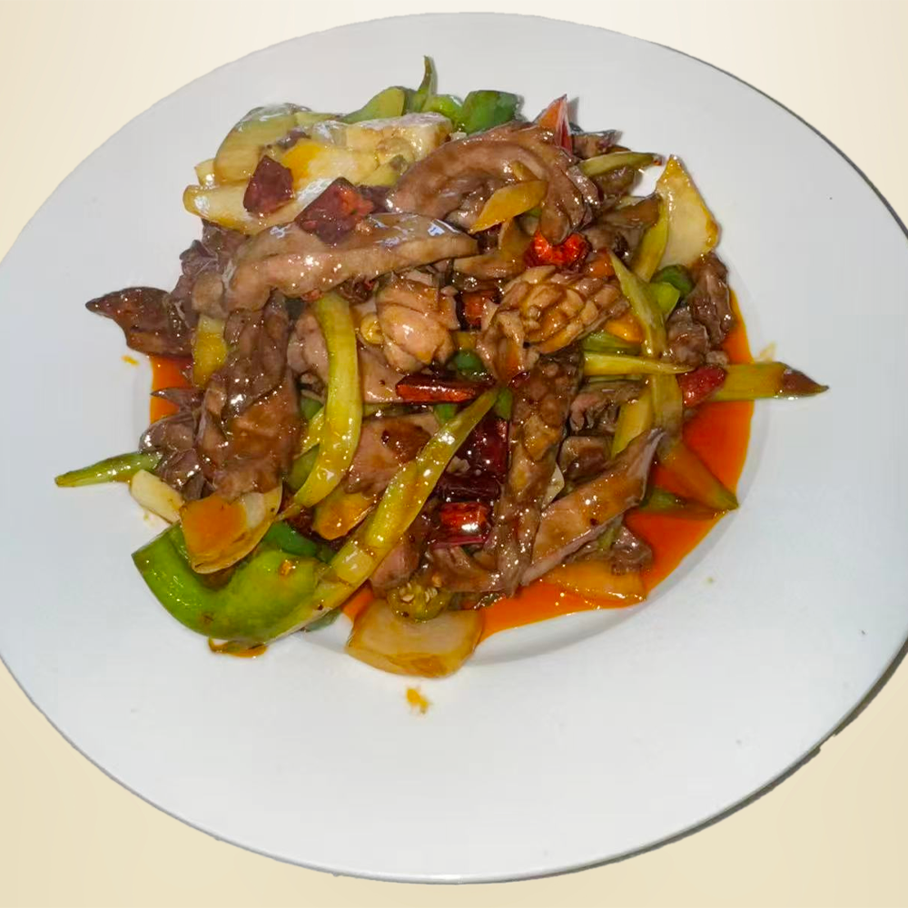 Sozeal-Asian-Cuisine-Asian-Restaurant-Stir-Fried-Kidney-with-Bell-Pepper-Gilbert Stir-Fried Kidney with Bell Pepper served at Sozeal Asian Cuisine Asian Restaurant in Gilbert