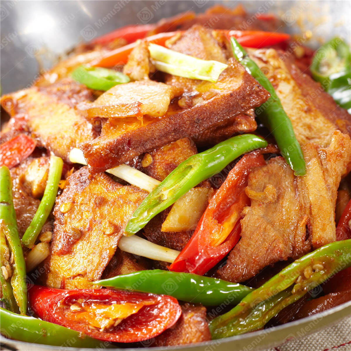 Mao Xue Wang with extra chili peppers and scallions, spicy and flavorful at Spicy Hunan 湘菜小厨, a Chinese restaurant in Houston