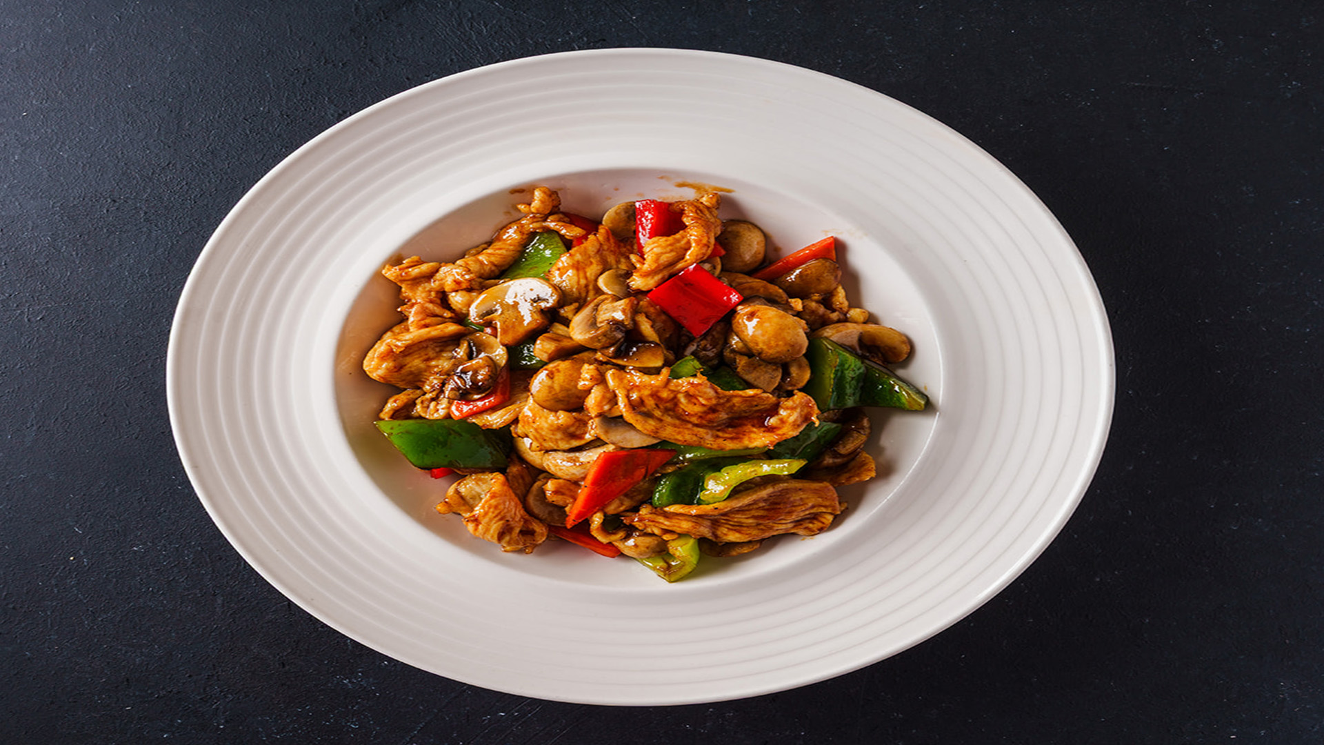 STAR-KTV-Asian-Fusion-Restaurant-Chicken-Szechuan-Style-Midwest-City Spicy Szechuan-style chicken stir-fry at STAR KTV, a Asian Fusion Restaurant in Midwest City