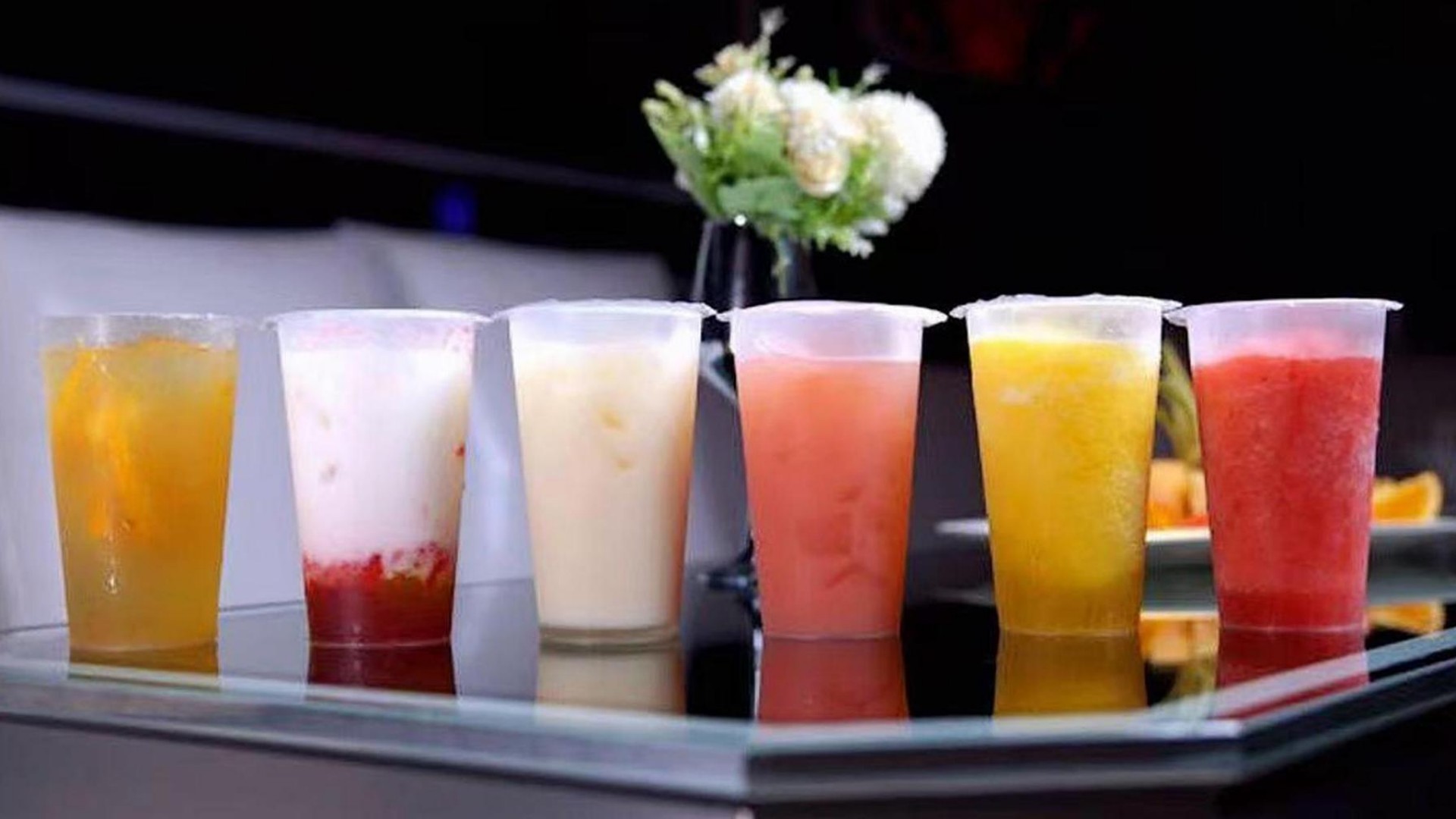 Vibrant fruit tea with various flavors at STAR KTV, a Asian Fusion Restaurant in Midwest City