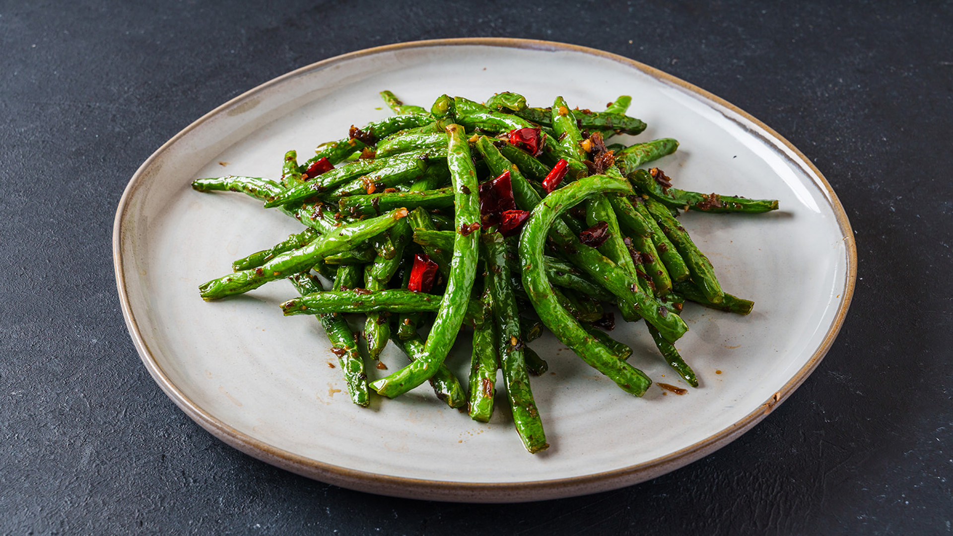 Spicy stir-fried string beans at STAR KTV, a Asian Fusion Restaurant in Midwest City