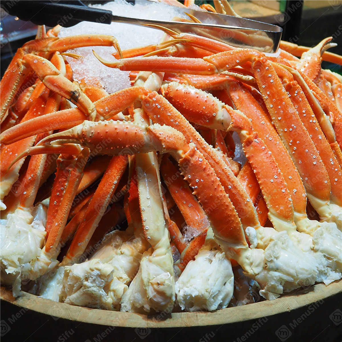 Storm-Crab-Seafood-Restaurant-Snow-Crab-Legs-San-Antonio Fresh snow crab legs on ice at Storm Crab, a Seafood Restaurant in San Antonio