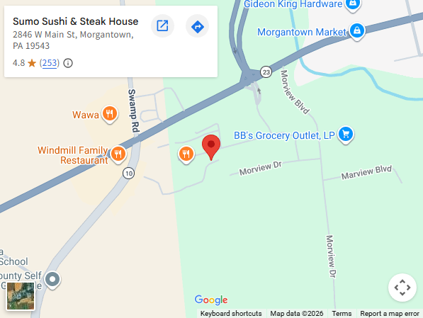 location,2846 w main st, morgantown, pa 19543