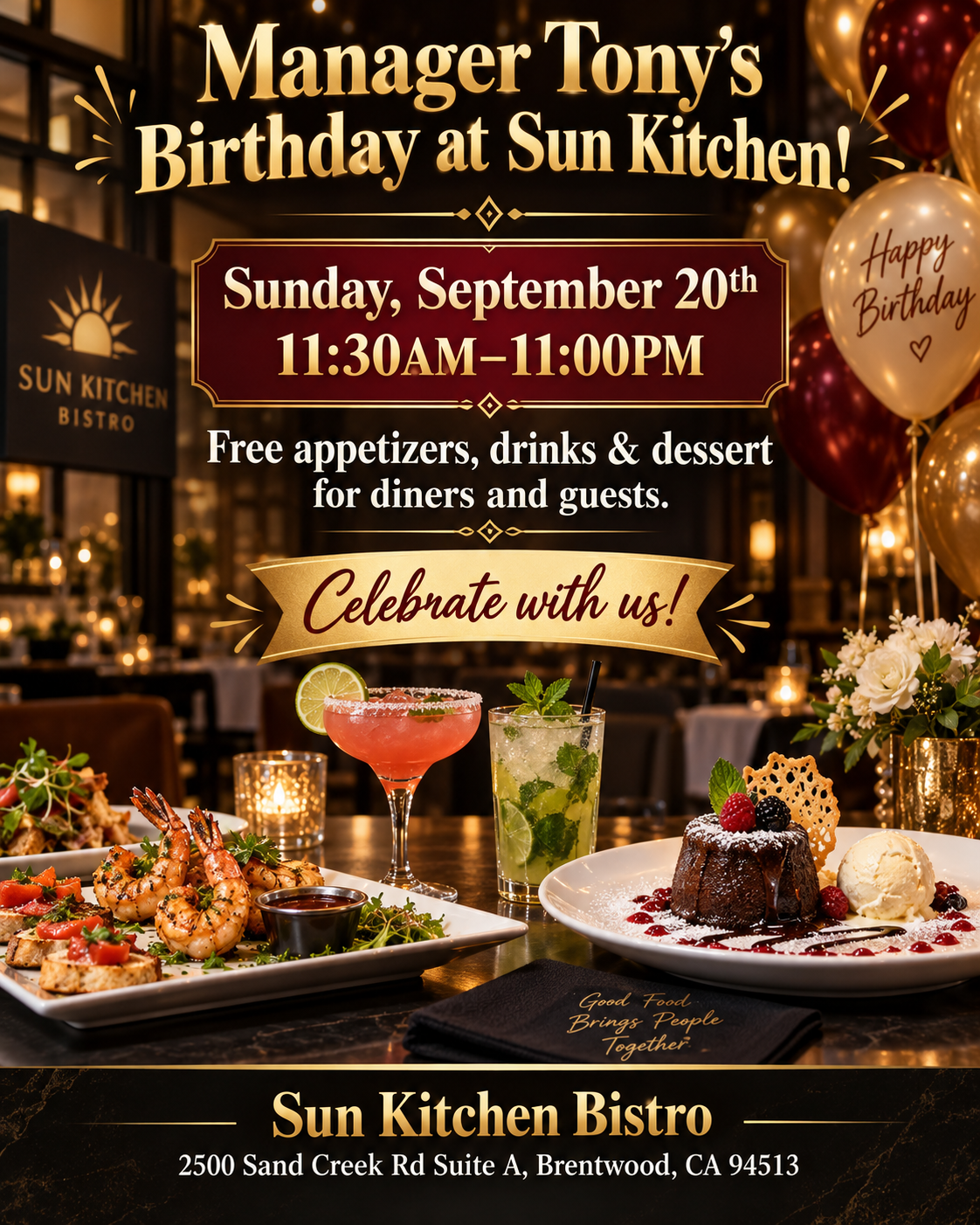 Restaurant Event Notice