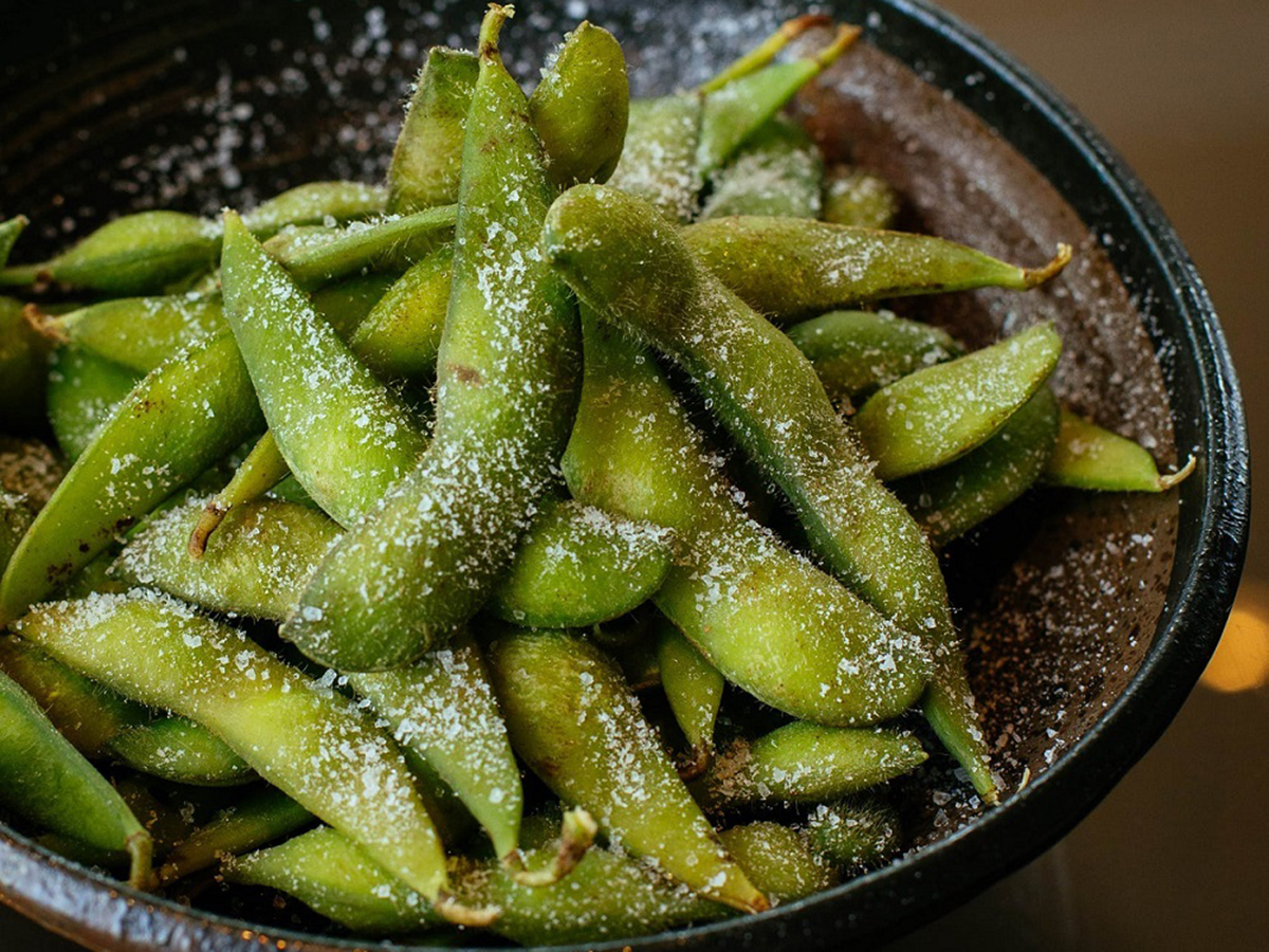 Superior-Ramen-House-Japanese-Restaurant-Salted-Edamame-Superior Salted edamame served in a bowl at Superior Ramen House, a Japanese Restaurant in Superior