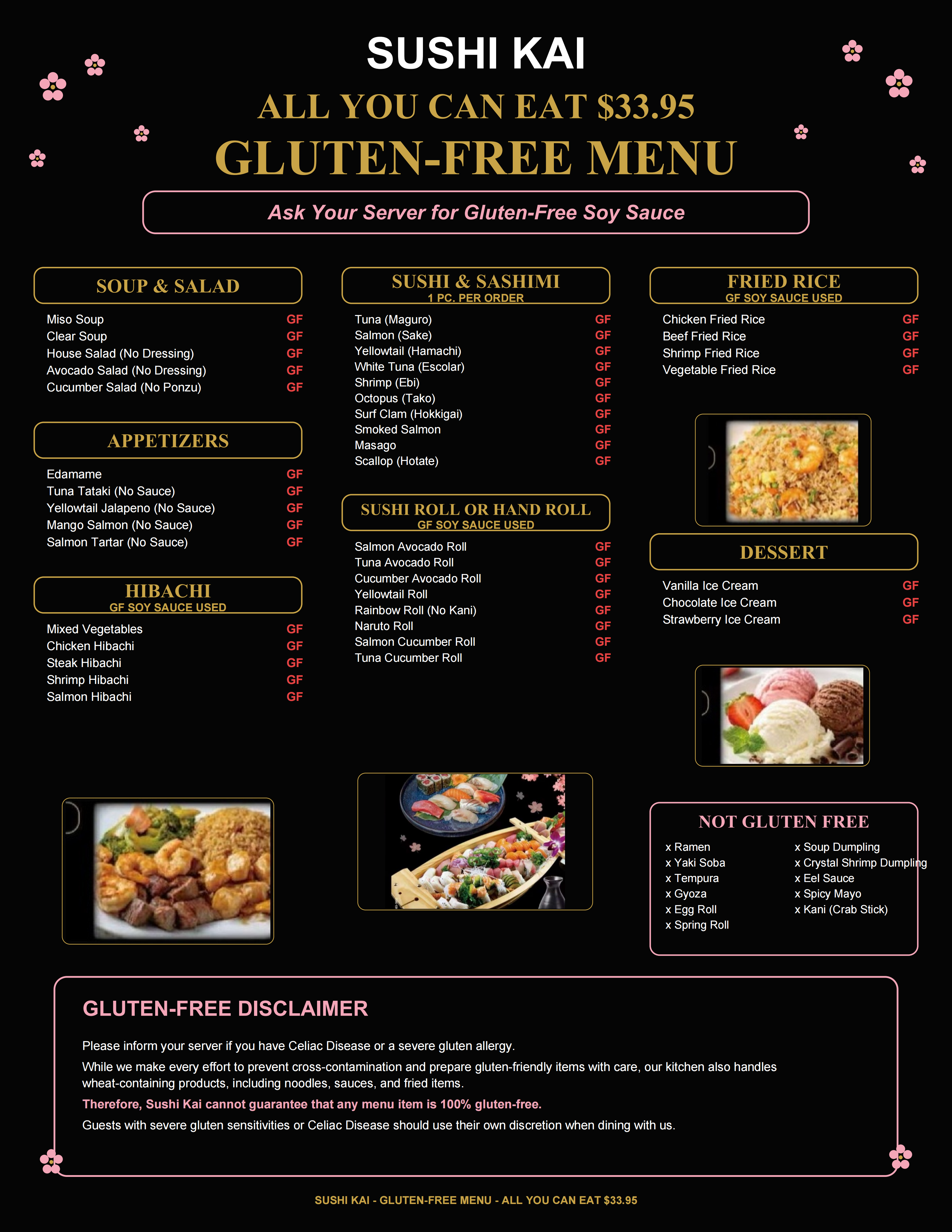 Restaurant menu 1, detailed description provided below